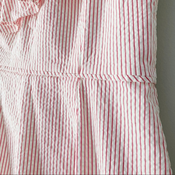 J.Crew One Shoulder Ruffle Seersucker Dress - Picture 14 of 15